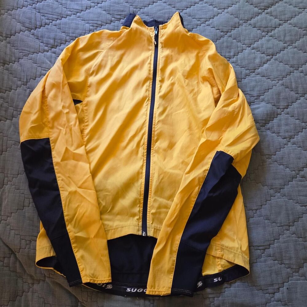 Sugoi Men's Yellow and Navy Jacket
